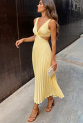 Grace | Flowy Pleated Maxi Dress